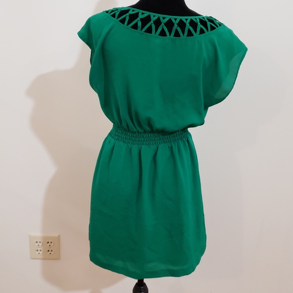 Kelly Green Forever 21  Sun Dress size S - Picture 2 of 7